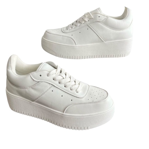 Steve Madden Platform Sneakers White Sz 9 NWT - Picture 4 of 8